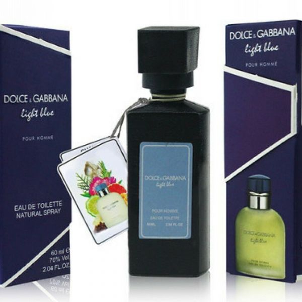 DOLCE GABBANA LIGHT BLUE POUR HOMME (for men) 60 ml super resistant